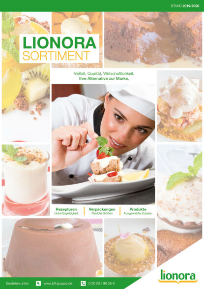 Lionora Auf diesem Bild sieht man unseren Lionora Eigenmarken Katalog.