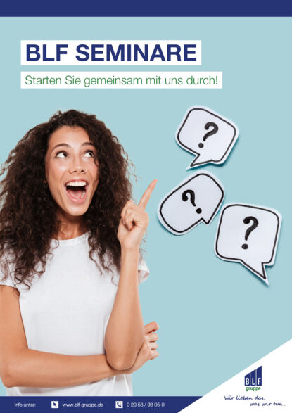 BLF Seminare 2023 (NEU) Das Titelbild unseres Seminarkataloges.