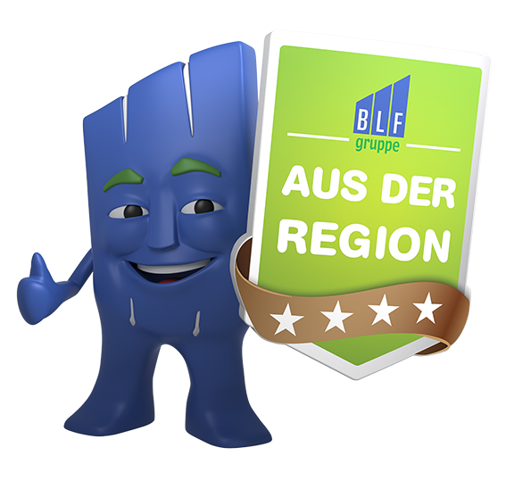 Lebensmittel-Großhandel Maskottchen Bert - Aus der Region